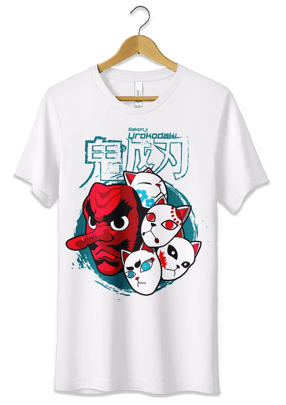 T-Shirt Maglietta Urokodaki Demon Slayer Anime T-Shirt CmrDesignStore
