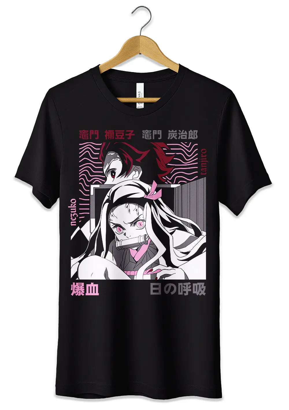 T-Shirt Maglietta Tanjiro e Nezuko Demon Slayer Anime T-Shirt CmrDesignStore