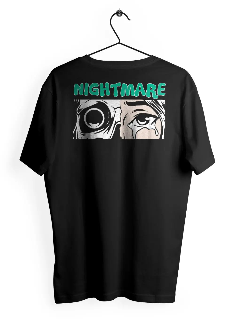 T-Shirt Maglietta Nightmare Urban Oversize T-Shirt CmrDesignStore Retro XS