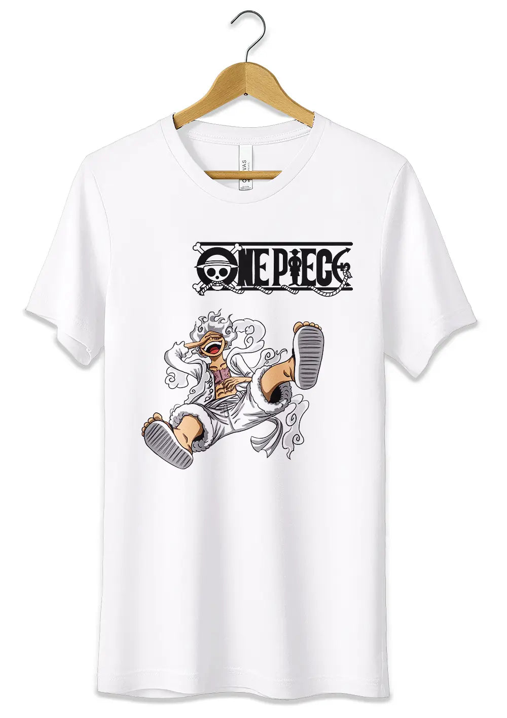 T-Shirt One Piece Luffy Gear 5 Rubber Cappello di Paglia Maglietta Anime T-Shirt CmrDesignStore