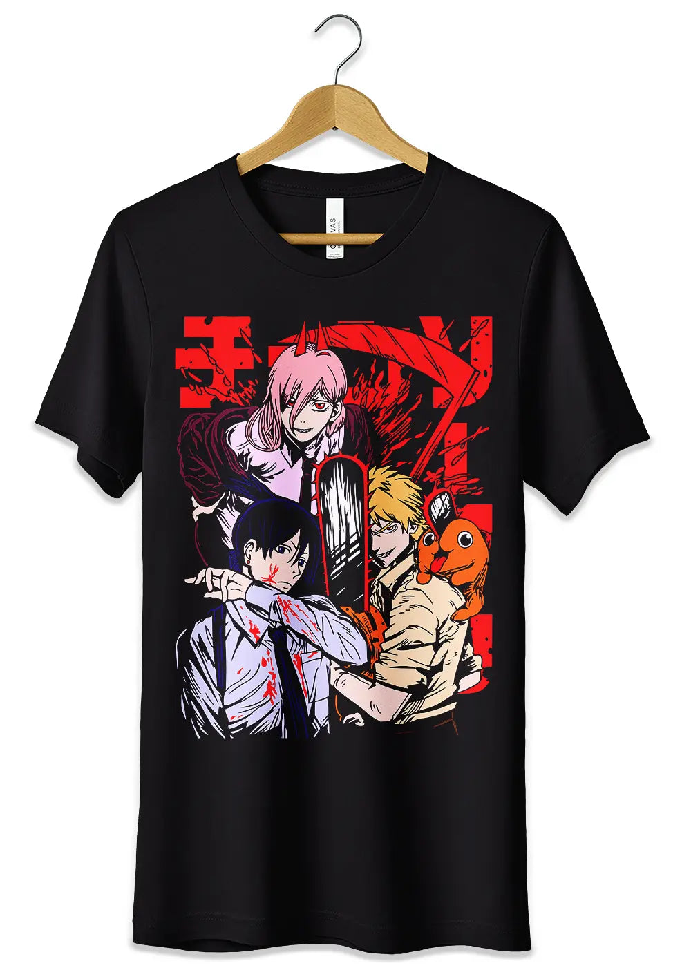 T-Shirt Maglietta Denji Pochita Makima Chainsaw Man T-Shirt CmrDesignStore