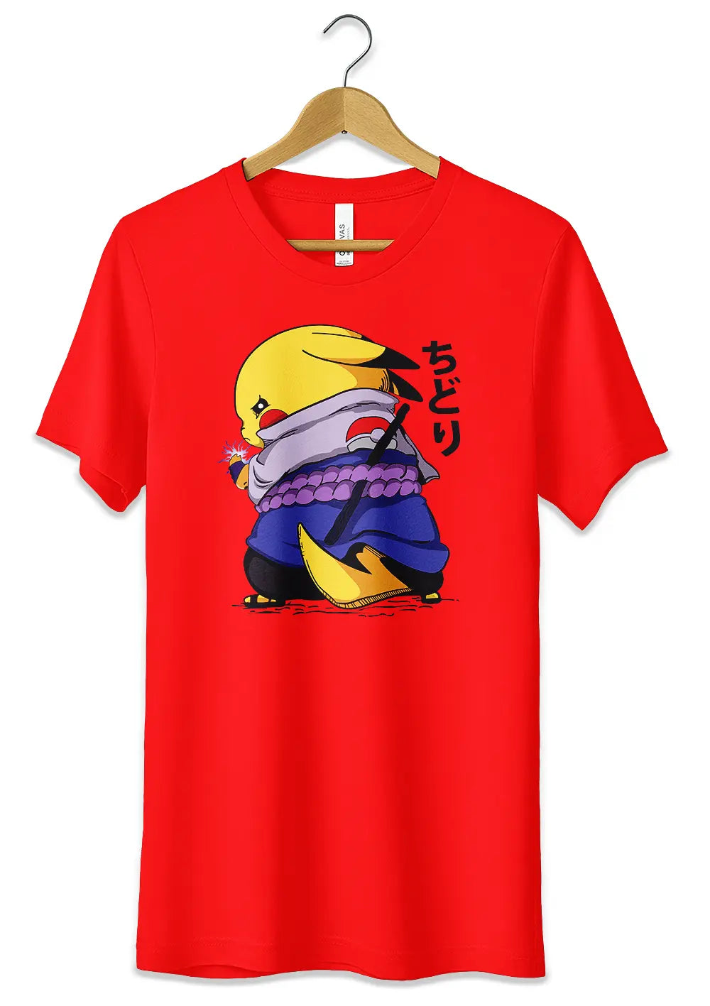 T-Shirt Maglietta Pikachu Pokémon Anime T-Shirt CmrDesignStore 3/4 anni Rosso