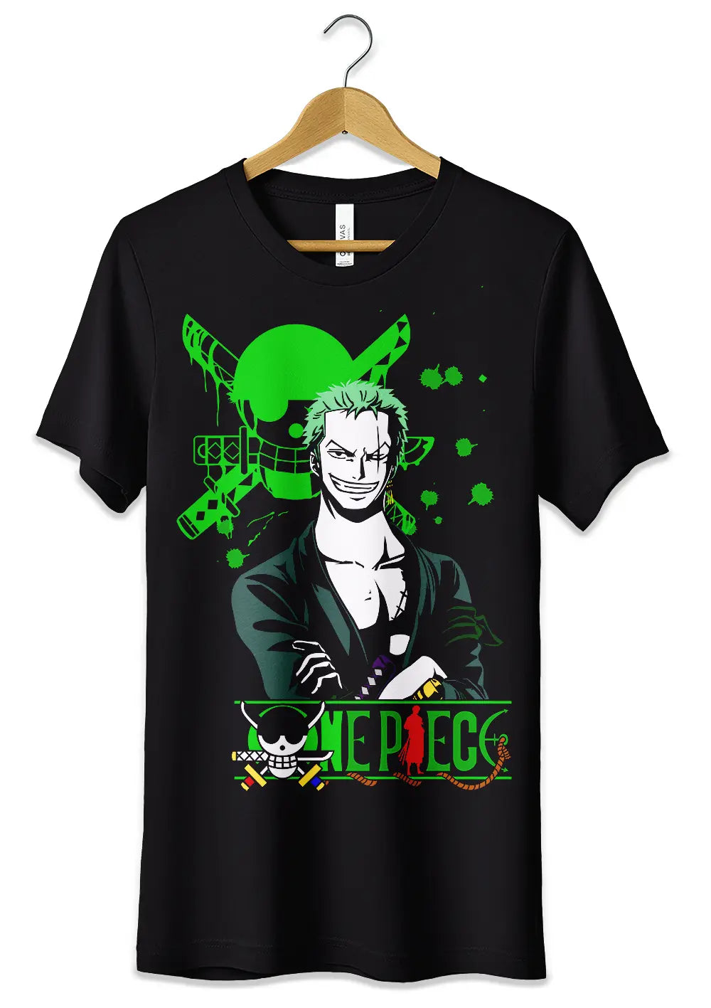 T-Shirt Maglietta Anime Roronoa Zoro One Piece T-Shirt CmrDesignStore
