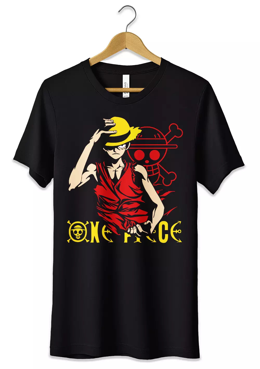 T-Shirt Rubber Cappello di Paglia Maglietta One Piece