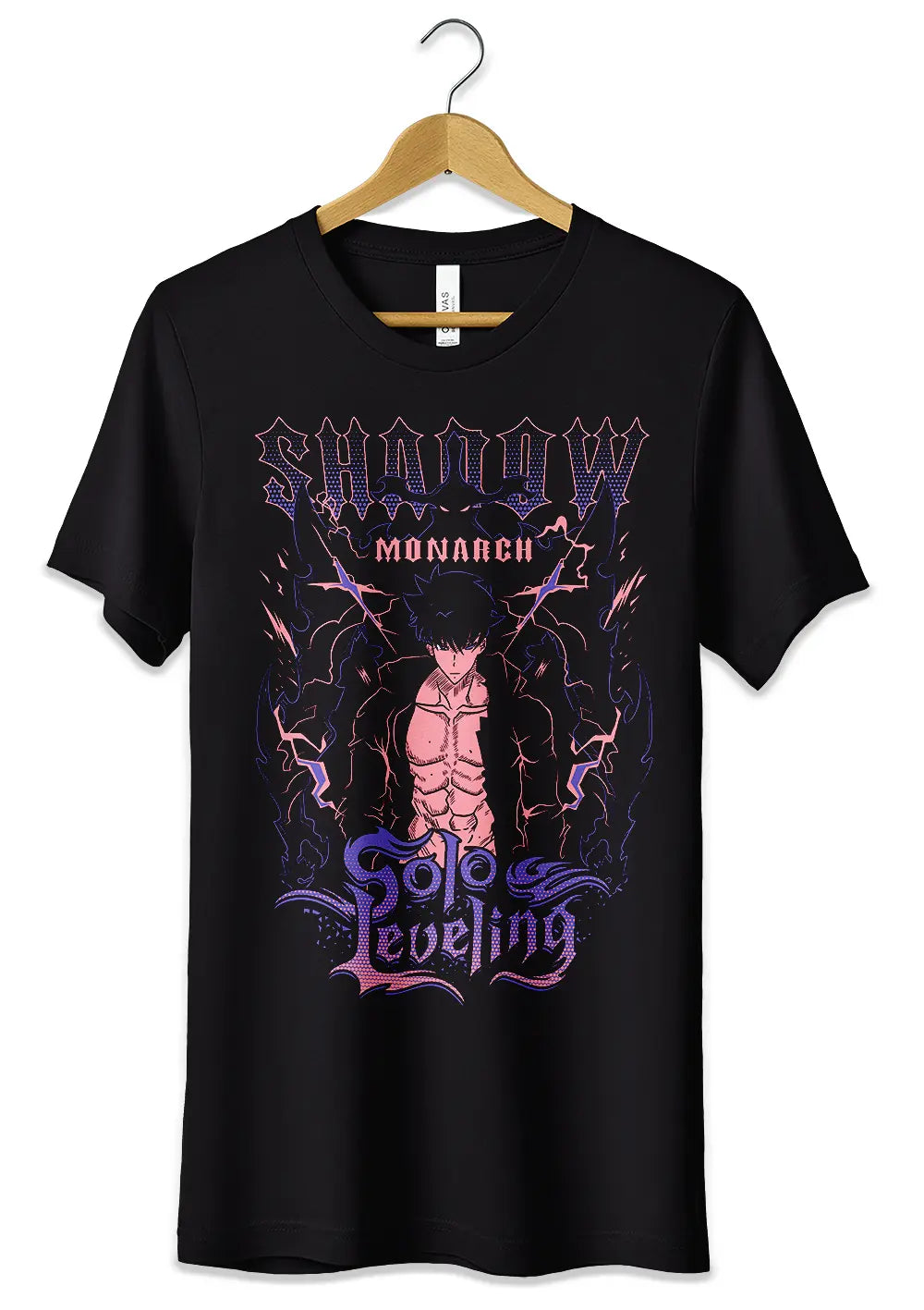 T-Shirt Maglietta Solo Leveling Shadow Monarch Anime T-Shirt CmrDesignStore