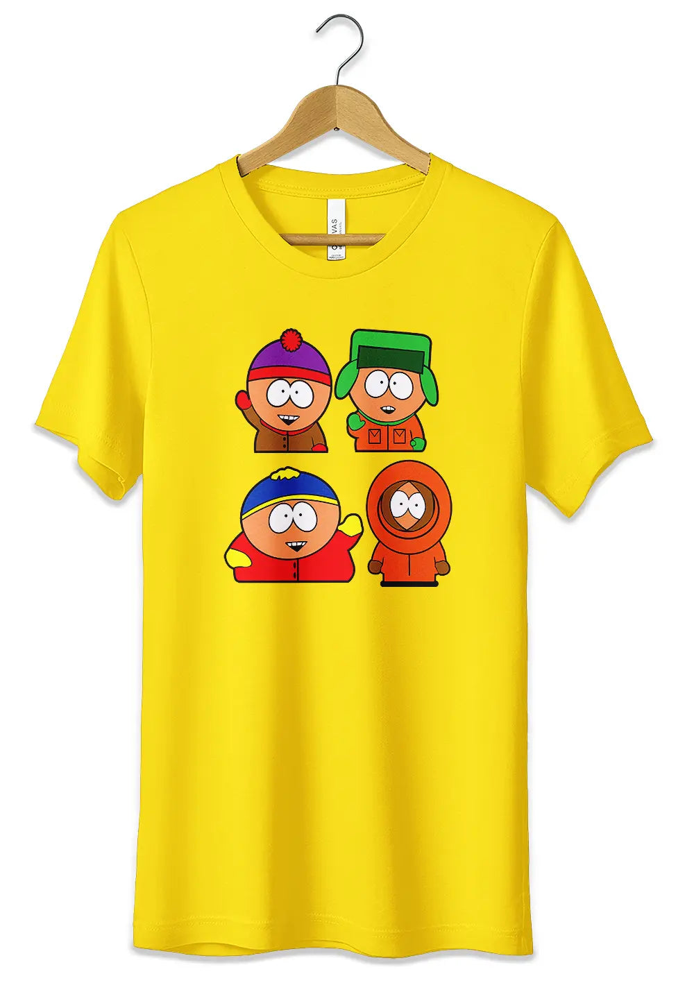 T-Shirt Maglietta South Park Cartoon Divertente T-Shirt CmrDesignStore 3/4 anni Giallo