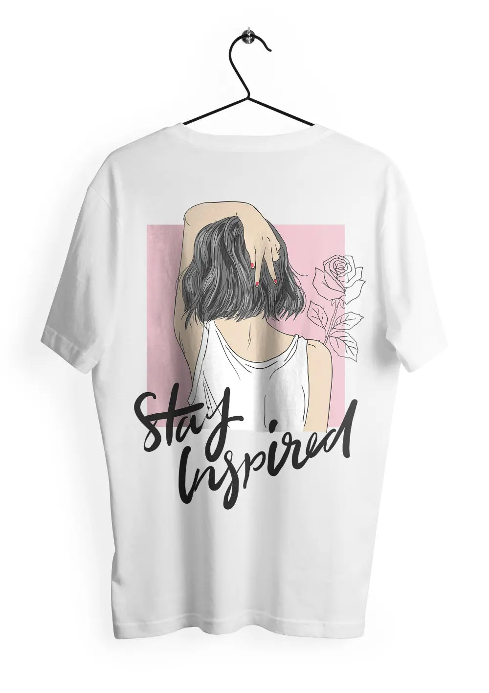 T-Shirt Maglietta Stay Inspired Urban Oversize T-Shirt CmrDesignStore Retro XS