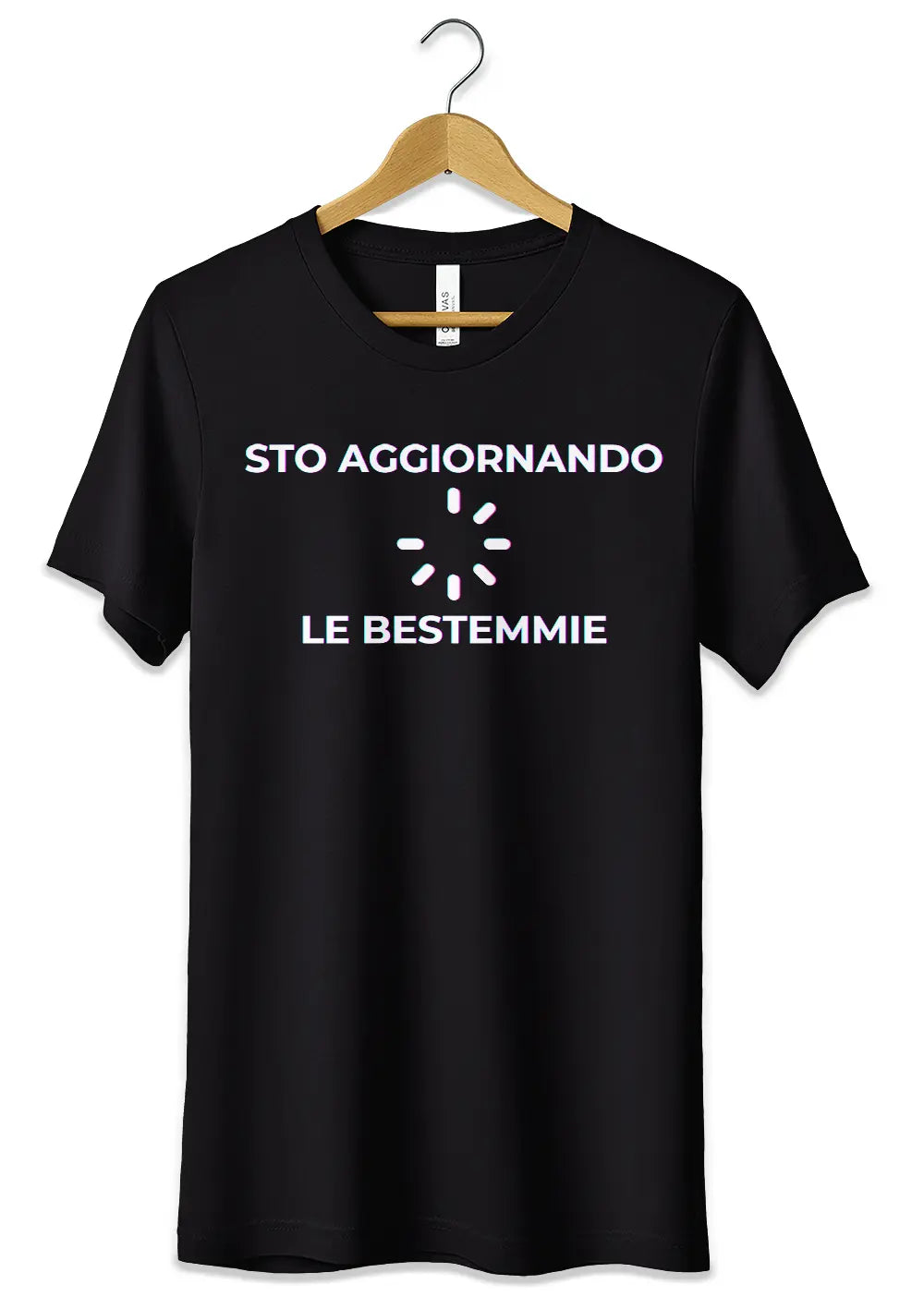 T-Shirt Maglietta Sto Aggiornando le Bestemmie Frase Divertente T-Shirt CmrDesignStore