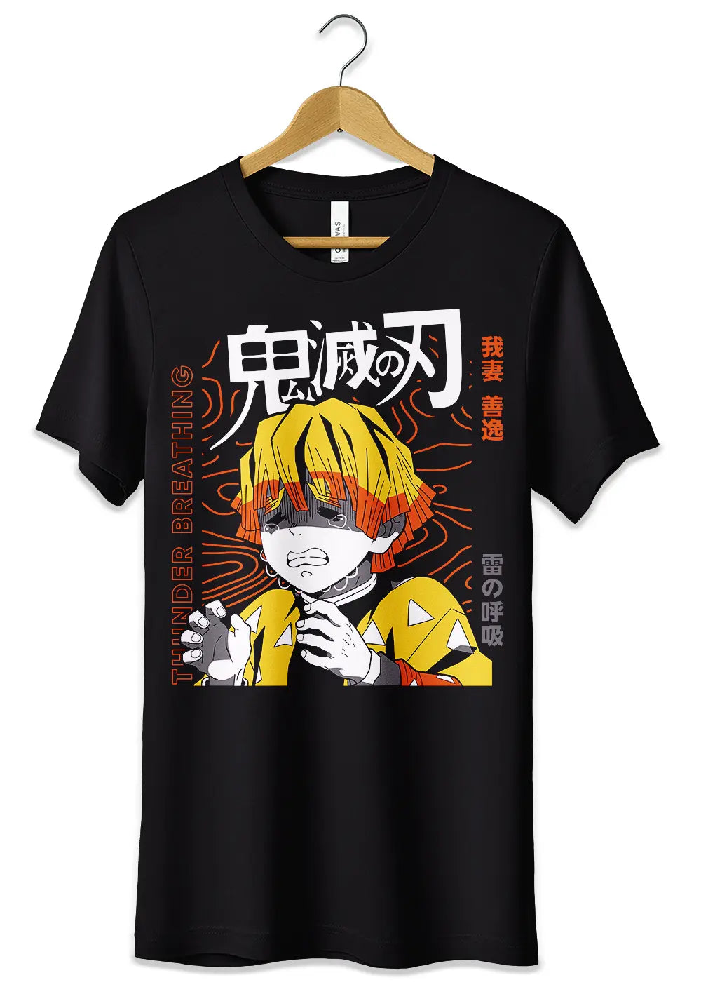 T-Shirt Maglietta Zenitsu Demon Slayer Anime Fans T-Shirt CmrDesignStore