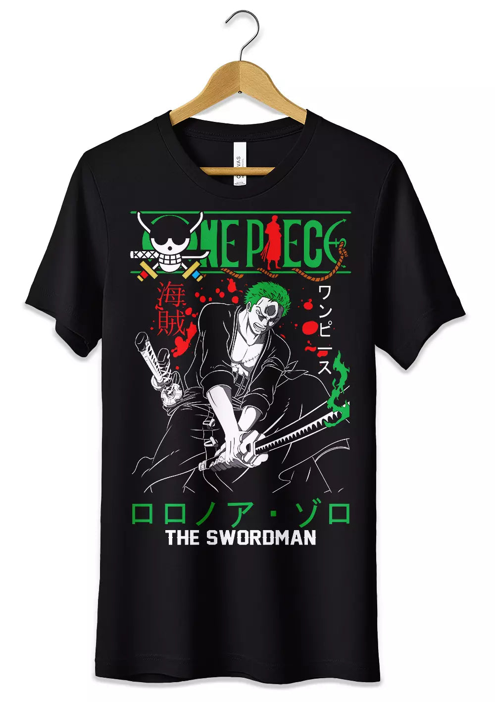 T-Shirt Maglietta Anime Zoro One Piece T-Shirt CmrDesignStore