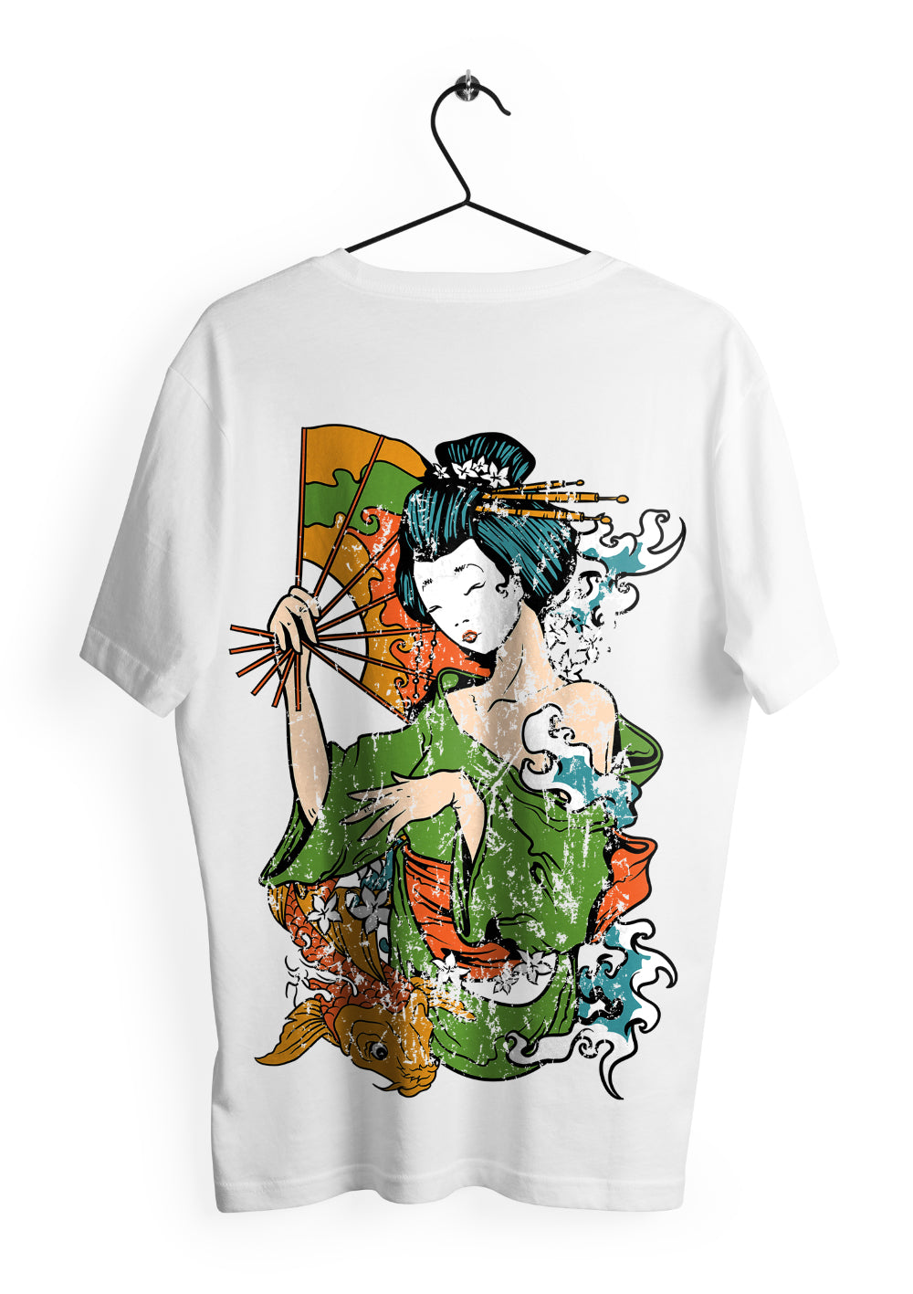 T-Shirt Maglietta Geisha Giapponese Urban Style T-Shirt CmrDesignStore Retro XS