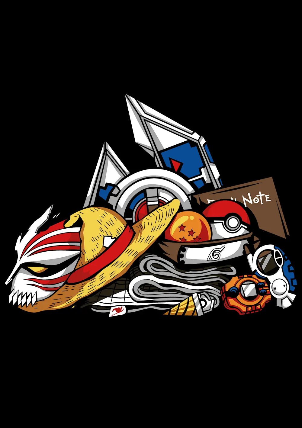 t-shirt magliette dedicate al mondo degli anime giapponesi cmr design store