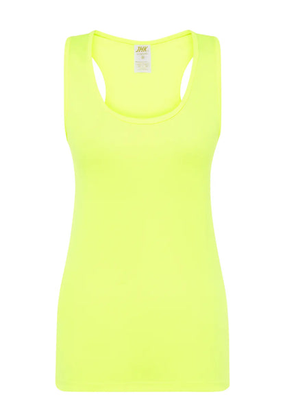 Canotta Personalizzata Donna Palestra Fitness Sport  CmrDesignStore S Giallo Fluo 