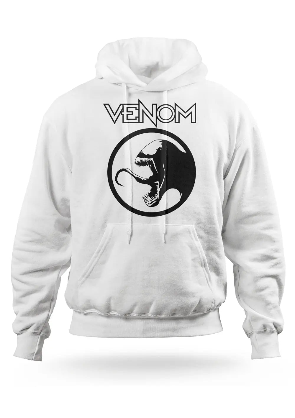 Felpa con Cappuccio Bianca Venom Supereroi