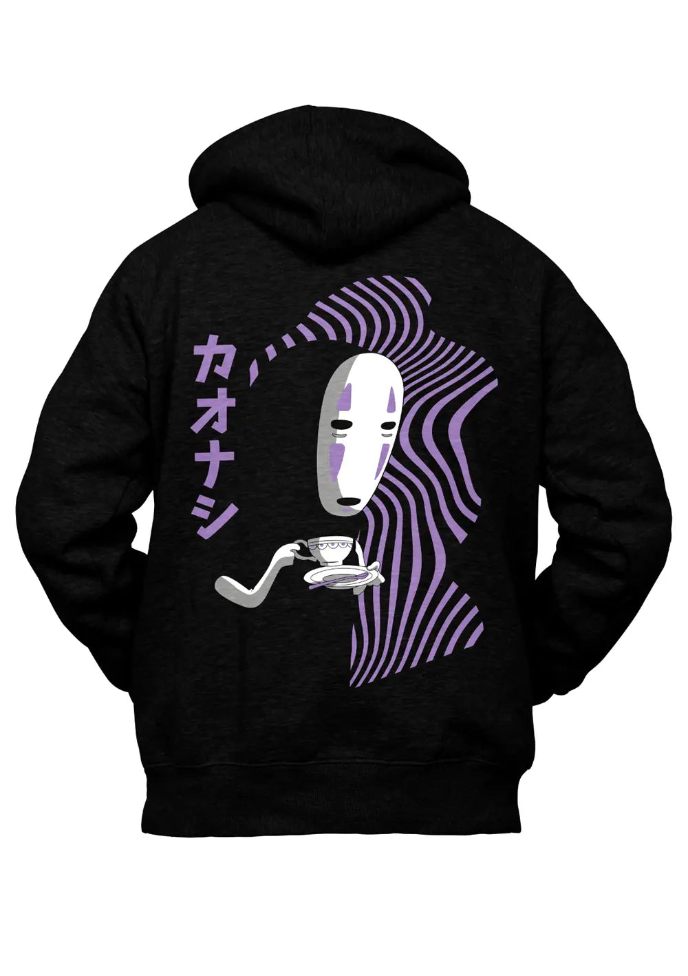 Felpa con Cappuccio Kaonashi Senza Volto La Città Incantata Felpa CmrDesignStore