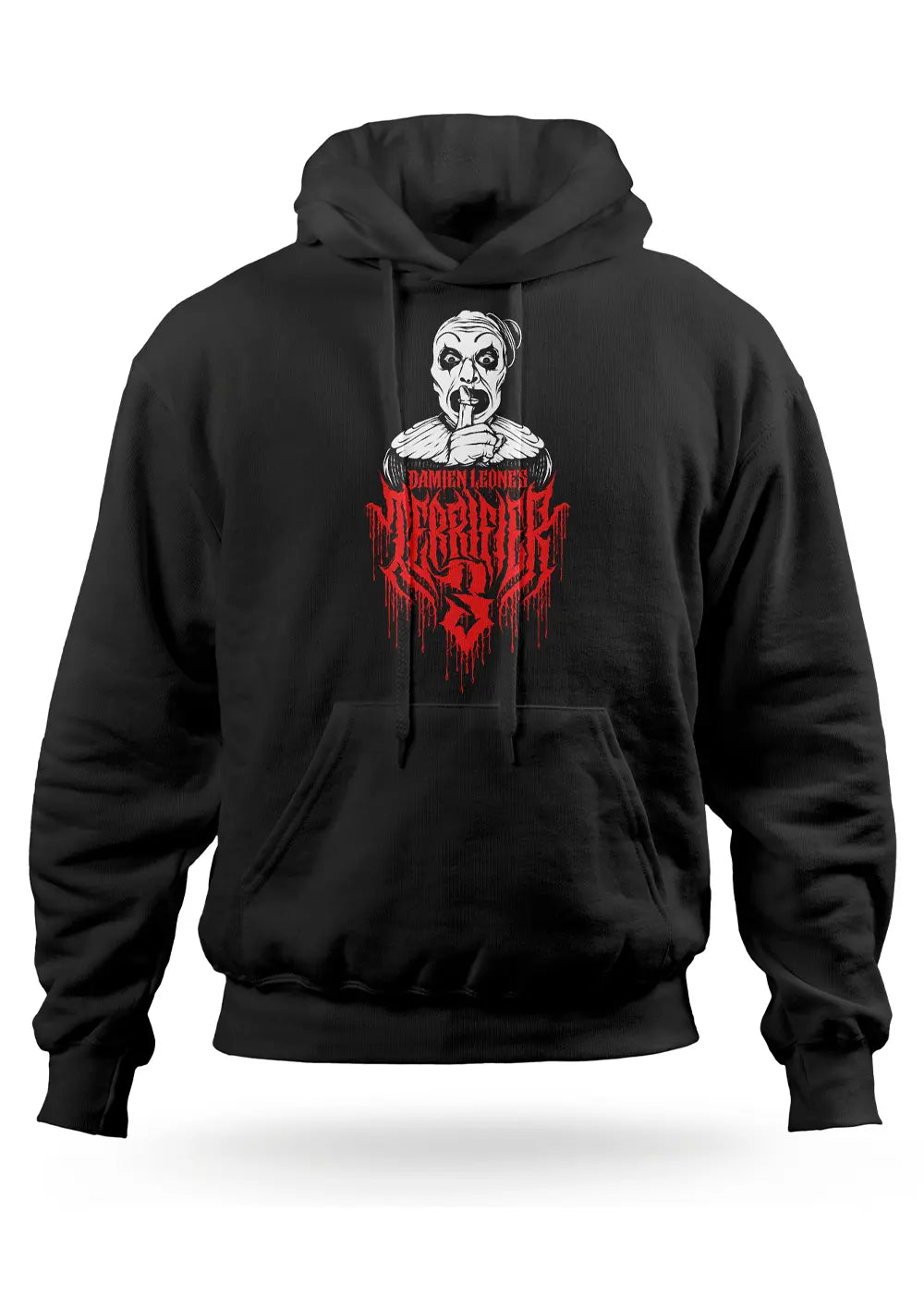 Felpa con Cappuccio Terrifier 3 Horror Movie Felpa CmrDesignStore