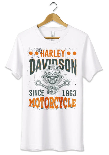 T-Shirt Maglietta Harley Davidson Urban Streetwear Style Unisex T-Shirt CmrDesignStore Bianco S 