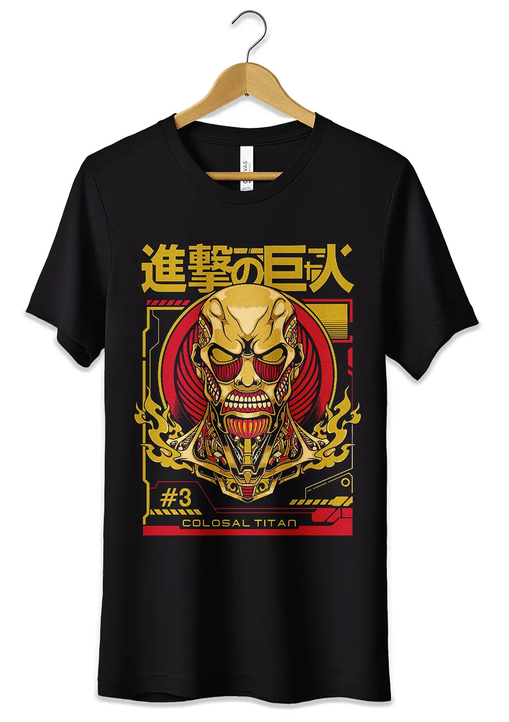 T-Shirt Maglietta Attacco dei Giganti Colossal Titan T-Shirt CmrDesignStore   