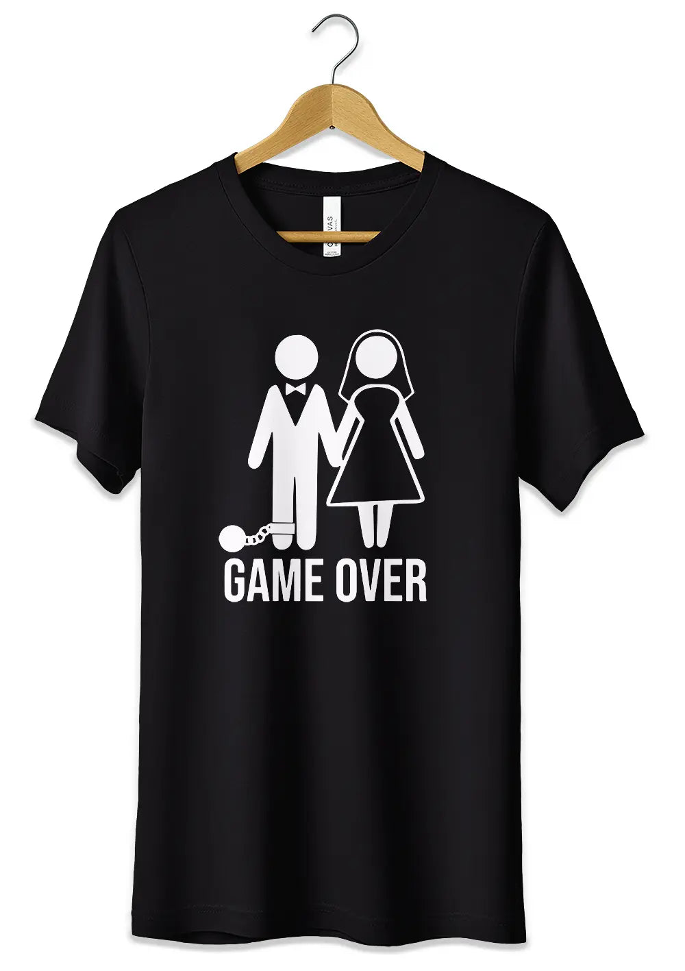 T-Shirt Maglietta per Addio al Celibato Nubilato in Cotone Personalizzata T-Shirt CmrDesignStore XS Nero 