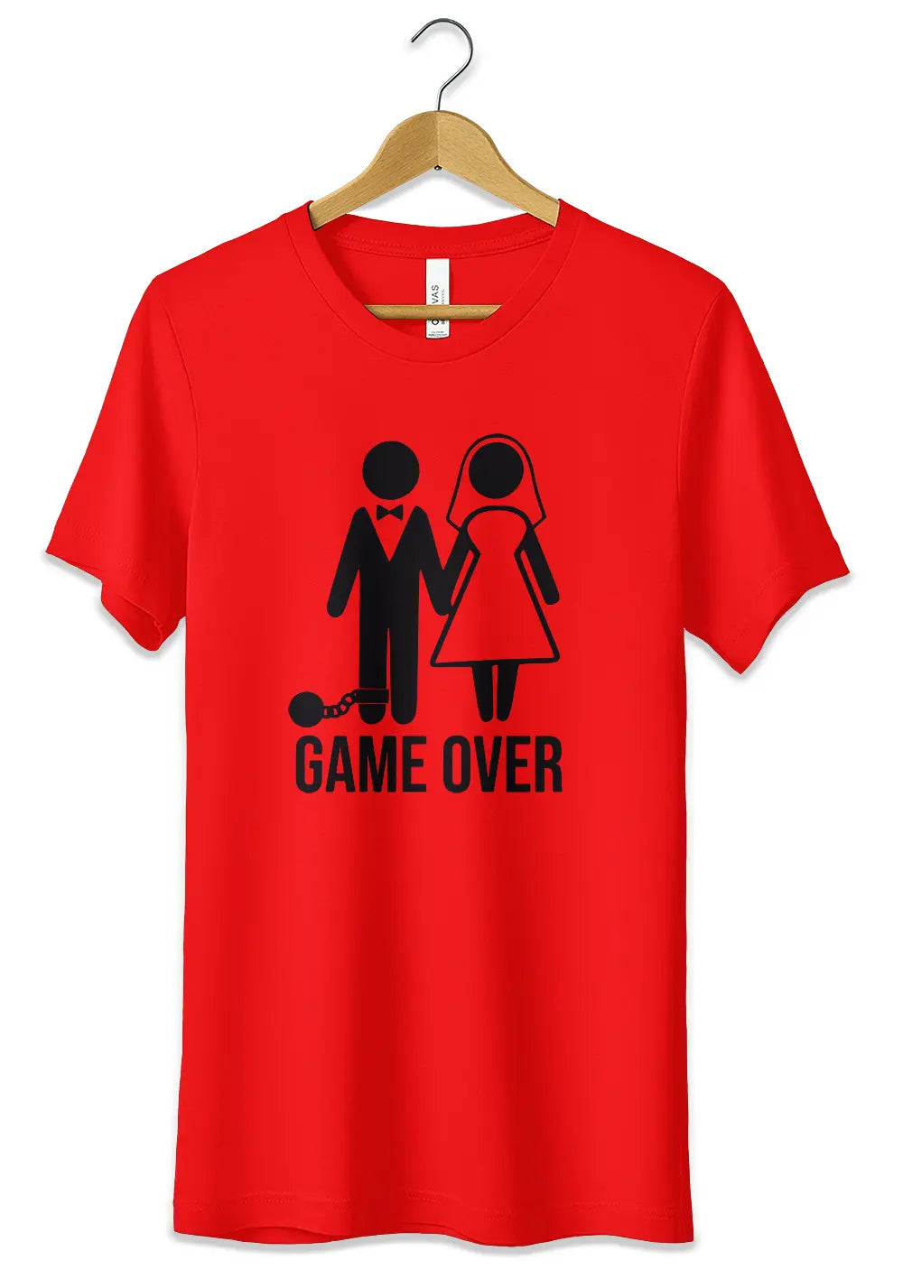 T-Shirt Maglietta per Addio al Celibato Nubilato in Cotone Personalizzata T-Shirt CmrDesignStore XS Rosso 