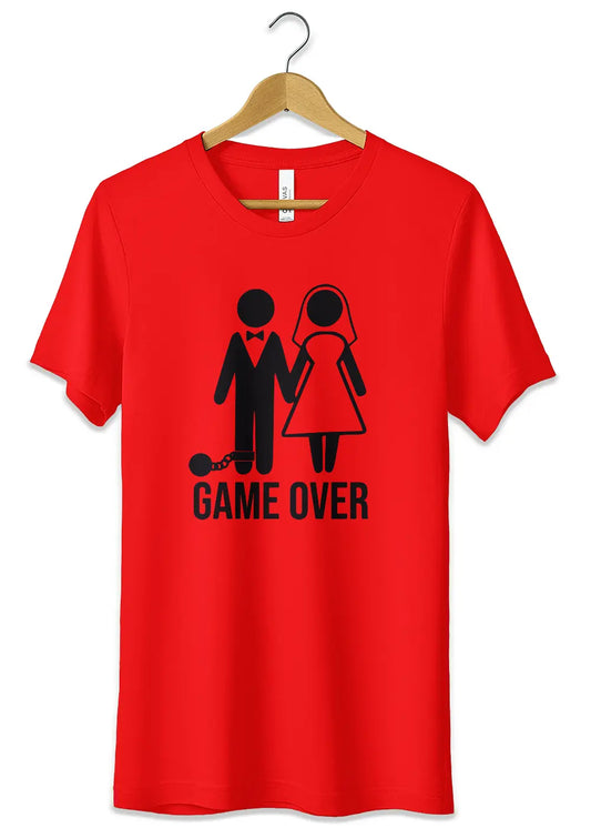 T-Shirt Maglietta per Addio al Celibato Nubilato in Cotone Personalizzata T-Shirt CmrDesignStore Rosso S 