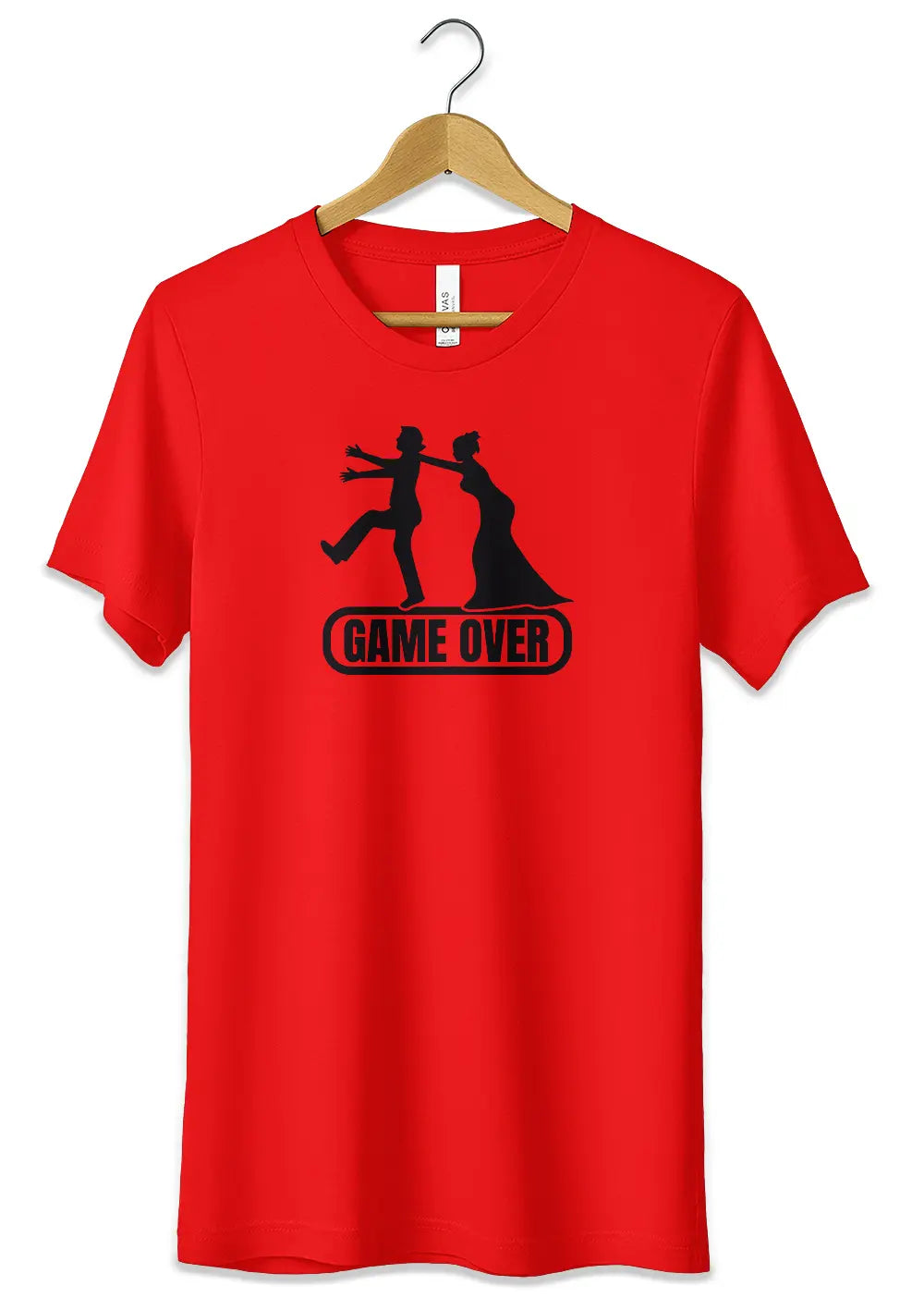 T-Shirt per Addio al Celibato Nubilato Maglietta in Cotone Personalizzata T-Shirt CmrDesignStore XS Rosso 
