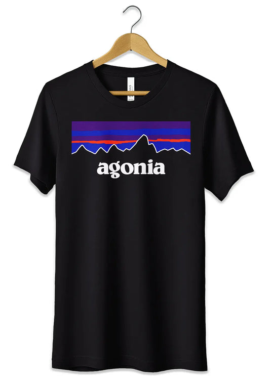 T-Shirt Maglietta Agonia Parodia Divertente Patagonia T-Shirt CmrDesignStore Nero XS 