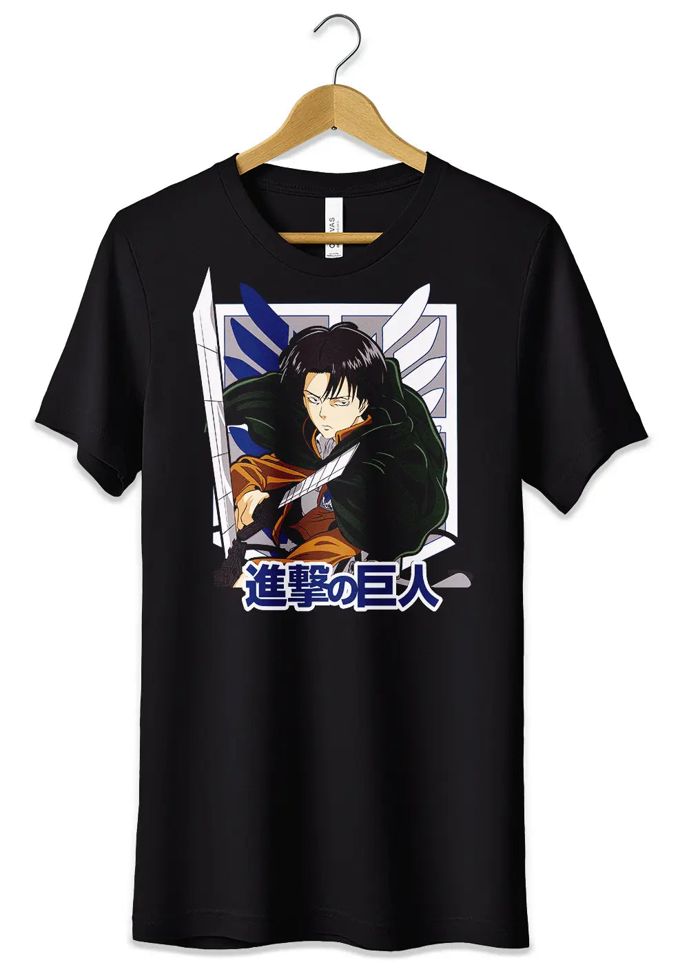 T-Shirt Maglietta Attack on Titan Levi Anime Fans, CmrDesignStore, T-Shirt, t-shirt-maglietta-attack-on-titan-levi-anime-fans, CmrDesignStore
