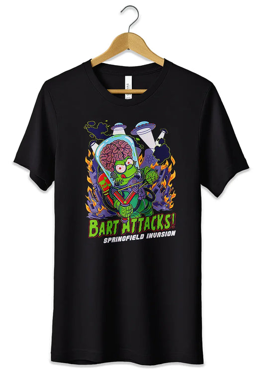 T-Shirt Maglietta Bart Mars Attack The Simpson T-Shirt CmrDesignStore   