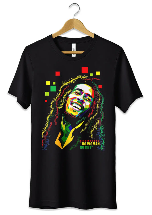 T-Shirt Maglietta Bob Marley Rasta Reggae Urban Streetwear Style T-Shirt CmrDesignStore   