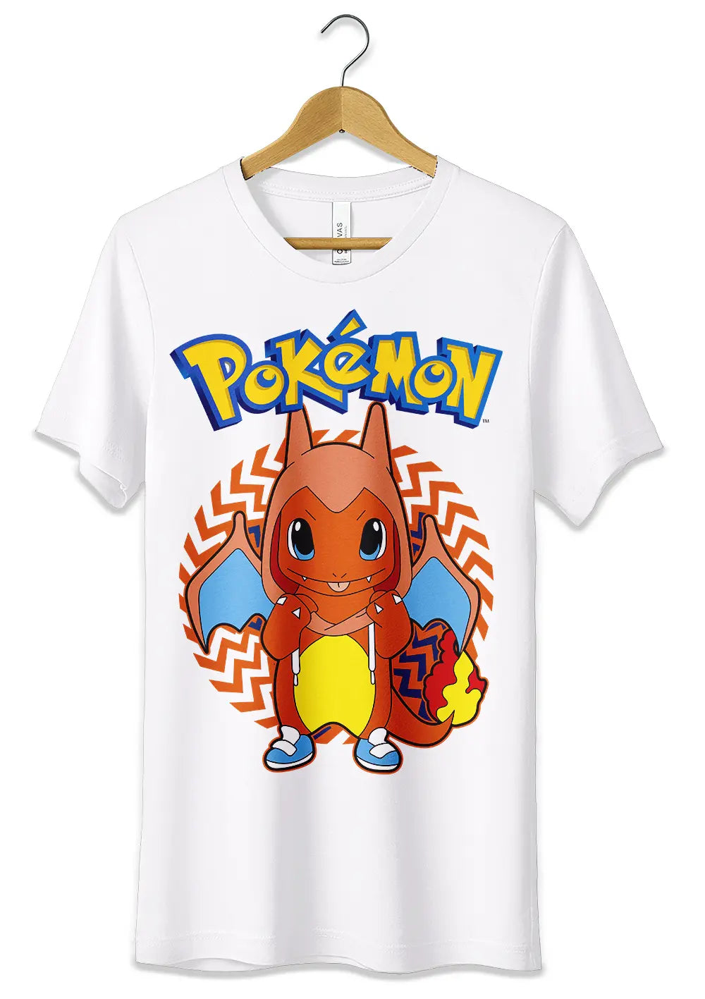 T Shirt Maglietta Charizard Pokemon Anime