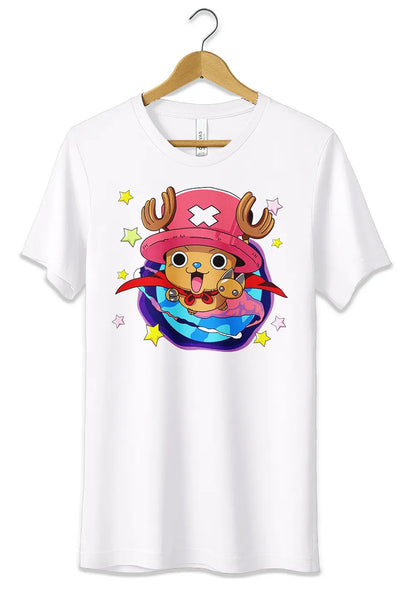 T-Shirt Maglietta Anime Chopper One Piece T-Shirt CmrDesignStore Bianco S 