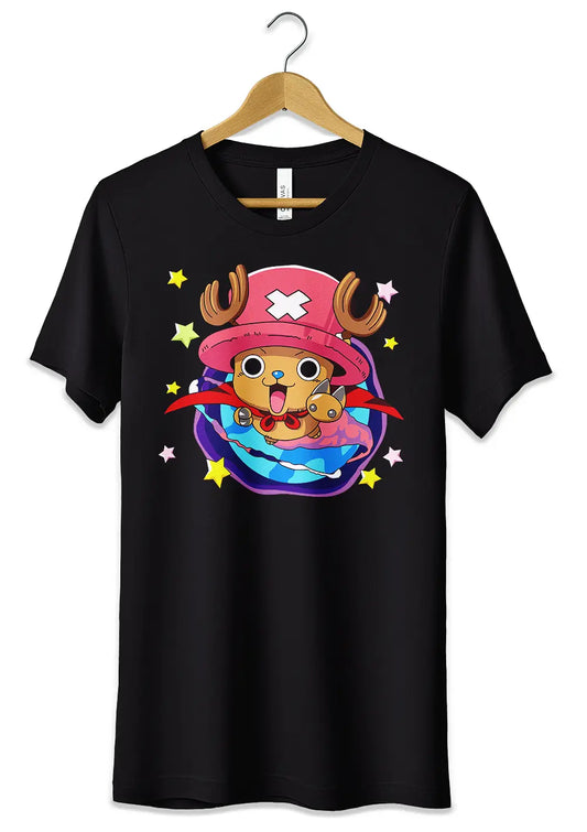 T-Shirt Maglietta Anime Chopper One Piece T-Shirt CmrDesignStore Nero S 
