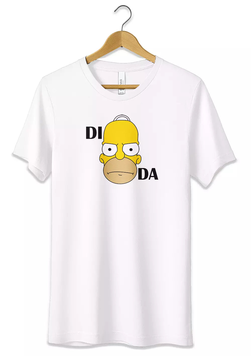 T-Shirt Homer Simpson Maglietta Blasfema Rebus DI HOMER DA 100% Cotone T-Shirt CmrDesignStore Bianco S 