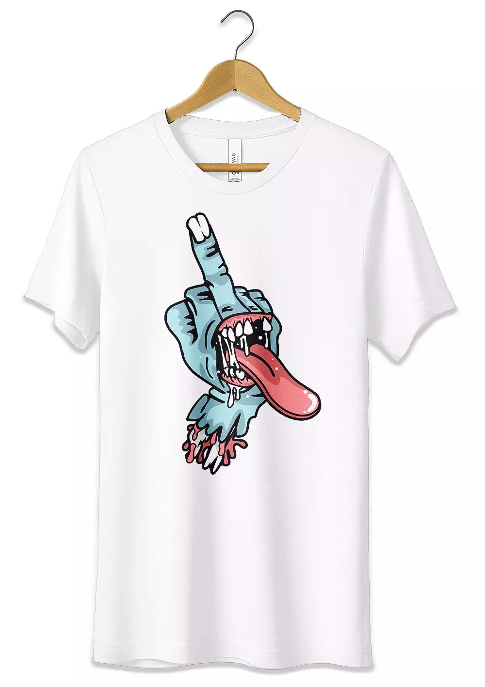 T-Shirt Dito Medio Zombie 100% Cotone Unisex, CmrDesignStore, T-Shirt, t-shirt-dito-medio-zombie-fuck-you-baby-100-cotone-unisex, CmrDesignStore
