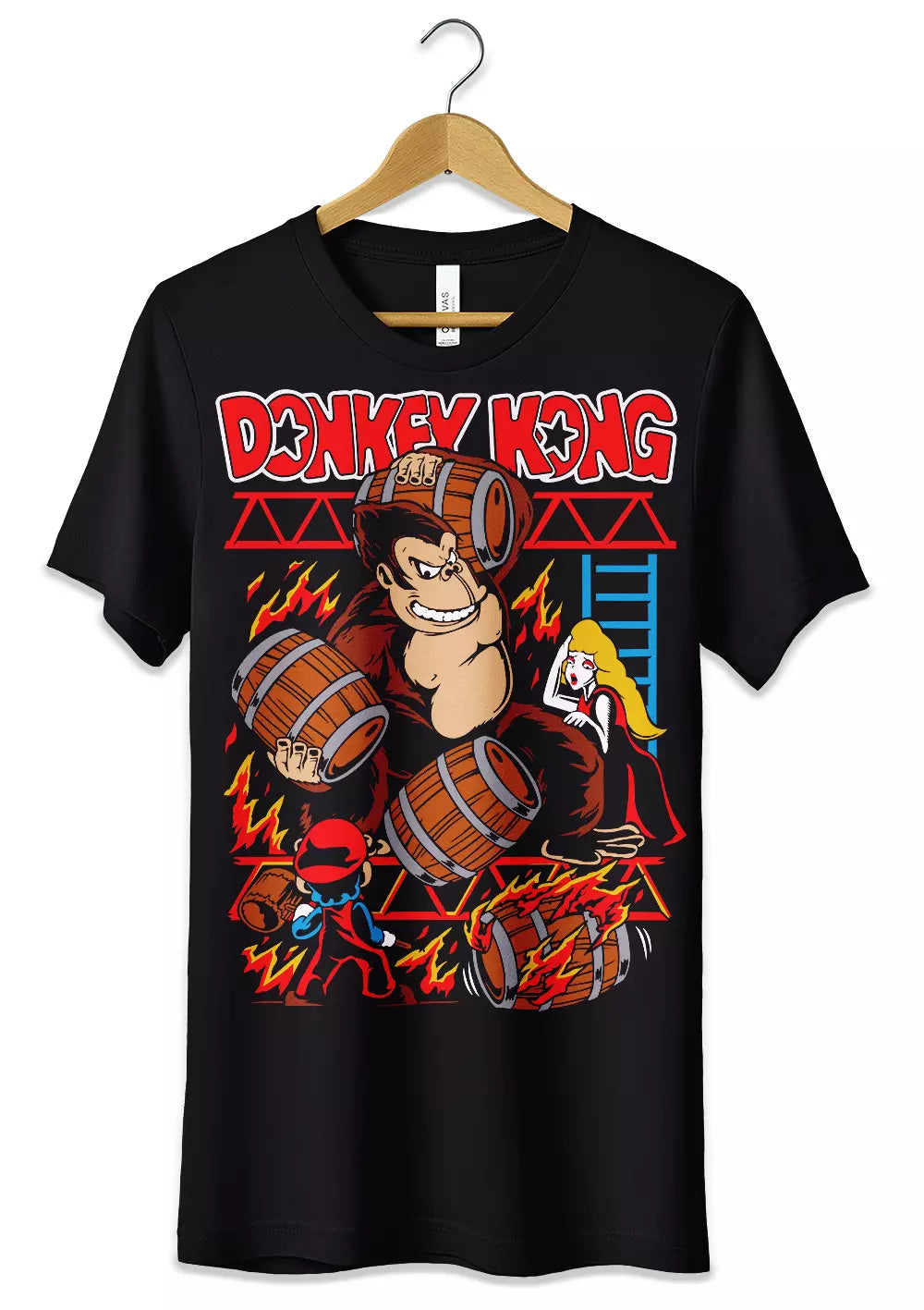 T-Shirt Maglietta Videogames Donkey Kong T-Shirt CmrDesignStore S  