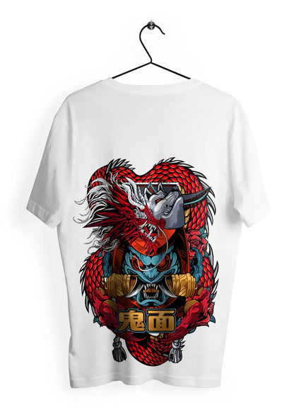 T-Shirt Maglietta Dragone Giapponese Tribale Urban Style T-Shirt CmrDesignStore Retro S 