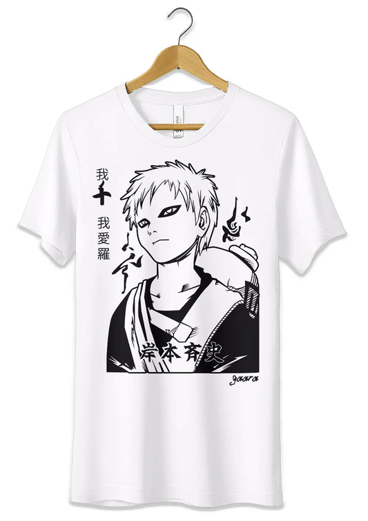 T-Shirt Maglietta Gaara Naruto Anime T-Shirt CmrDesignStore   