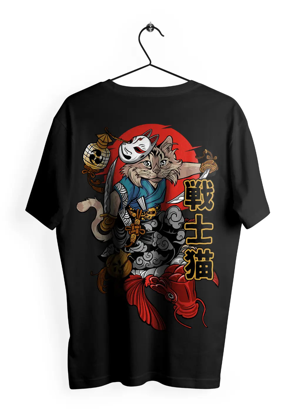T-Shirt Maglietta Gatto Giapponese Urban Style T-Shirt CmrDesignStore Retro S 