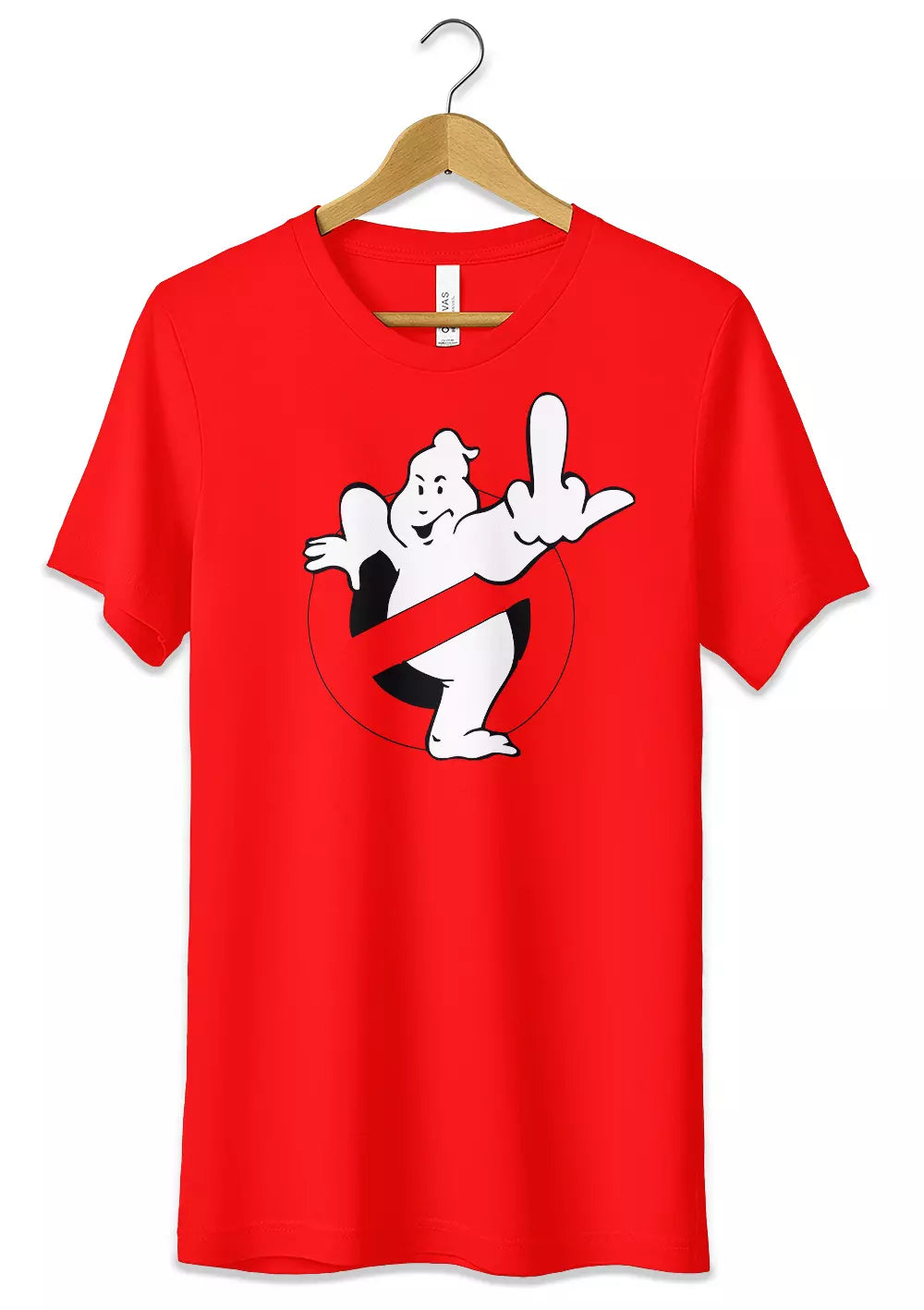 T-Shirt Dito Medio Maglietta Ghostbusters Uomo Donna Bambino T-Shirt CmrDesignStore 3/4 anni Rosso 