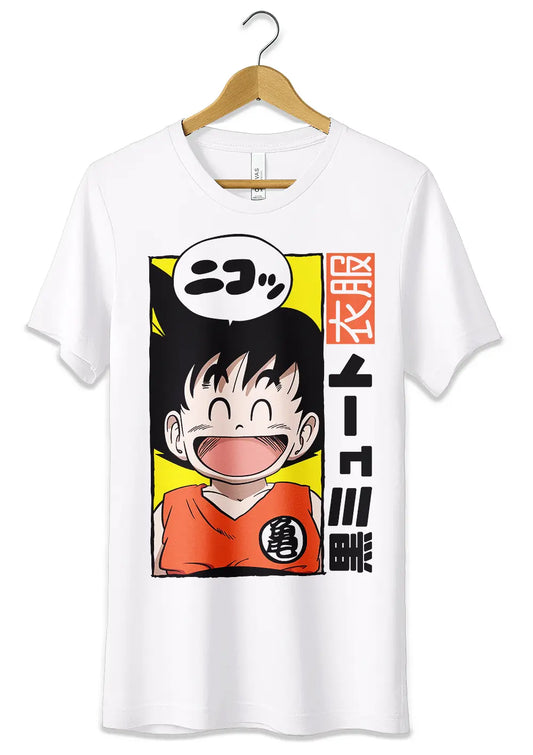 T-Shirt Maglietta Goku Bambino Dragon Ball Manga Style T-Shirt CmrDesignStore   