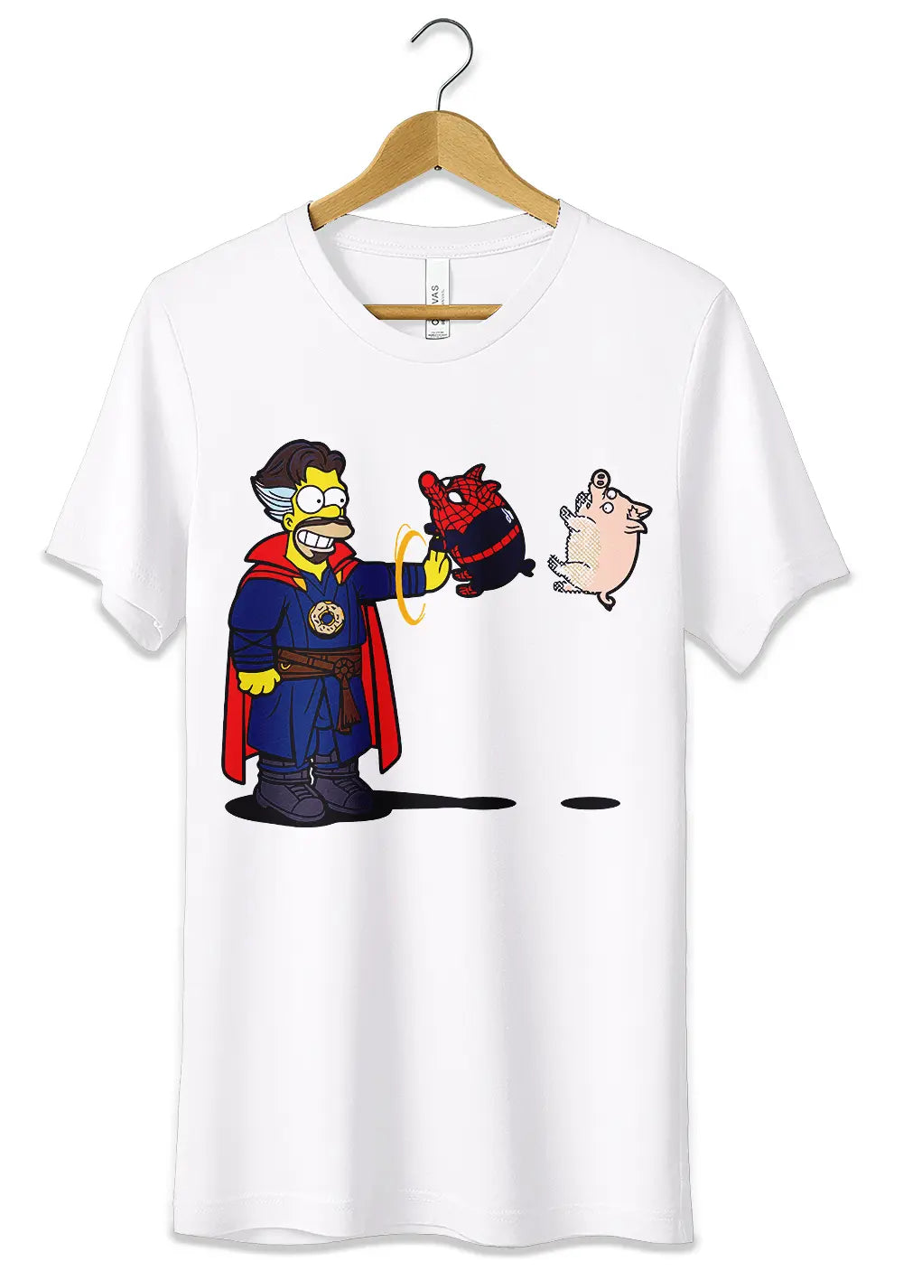 T-Shirt Maglietta Homer Simpson Spider Pork T-Shirt CmrDesignStore   