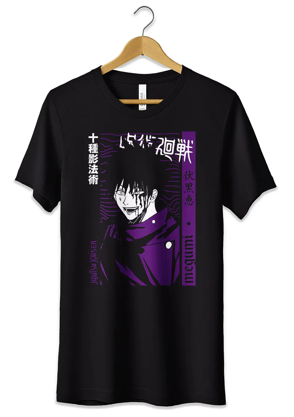 T-Shirt Maglietta Jujutsu Kaisen Anime Megumi, CmrDesignStore, T-Shirt, t-shirt-maglietta-jujutsu-kaisen-anime-megumi, CmrDesignStore