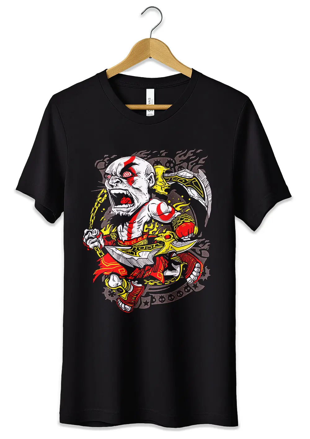 T-Shirt Maglietta Kratos Jigsaw Style T-Shirt CmrDesignStore   