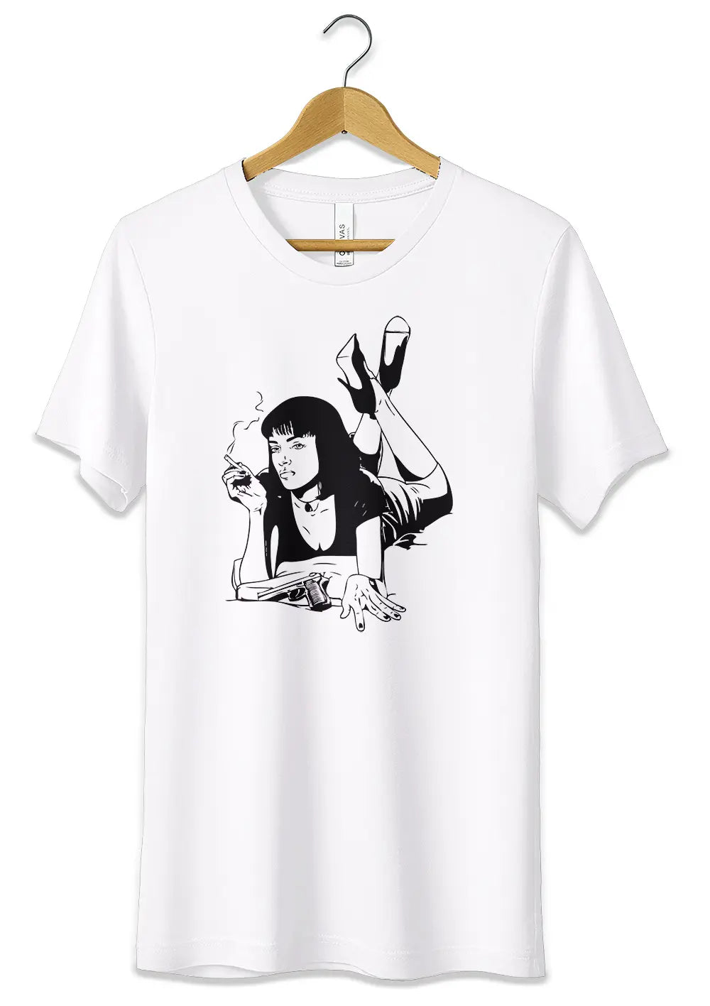 T-Shirt Maglietta Mia Wallace Pulp Fiction, CmrDesignStore, T-Shirt, t-shirt-maglietta-mia-wallace-pulp-fiction, CmrDesignStore