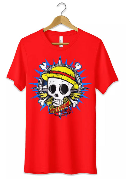 T-Shirt Maglietta Anime One Piece T-Shirt CmrDesignStore S Rosso 