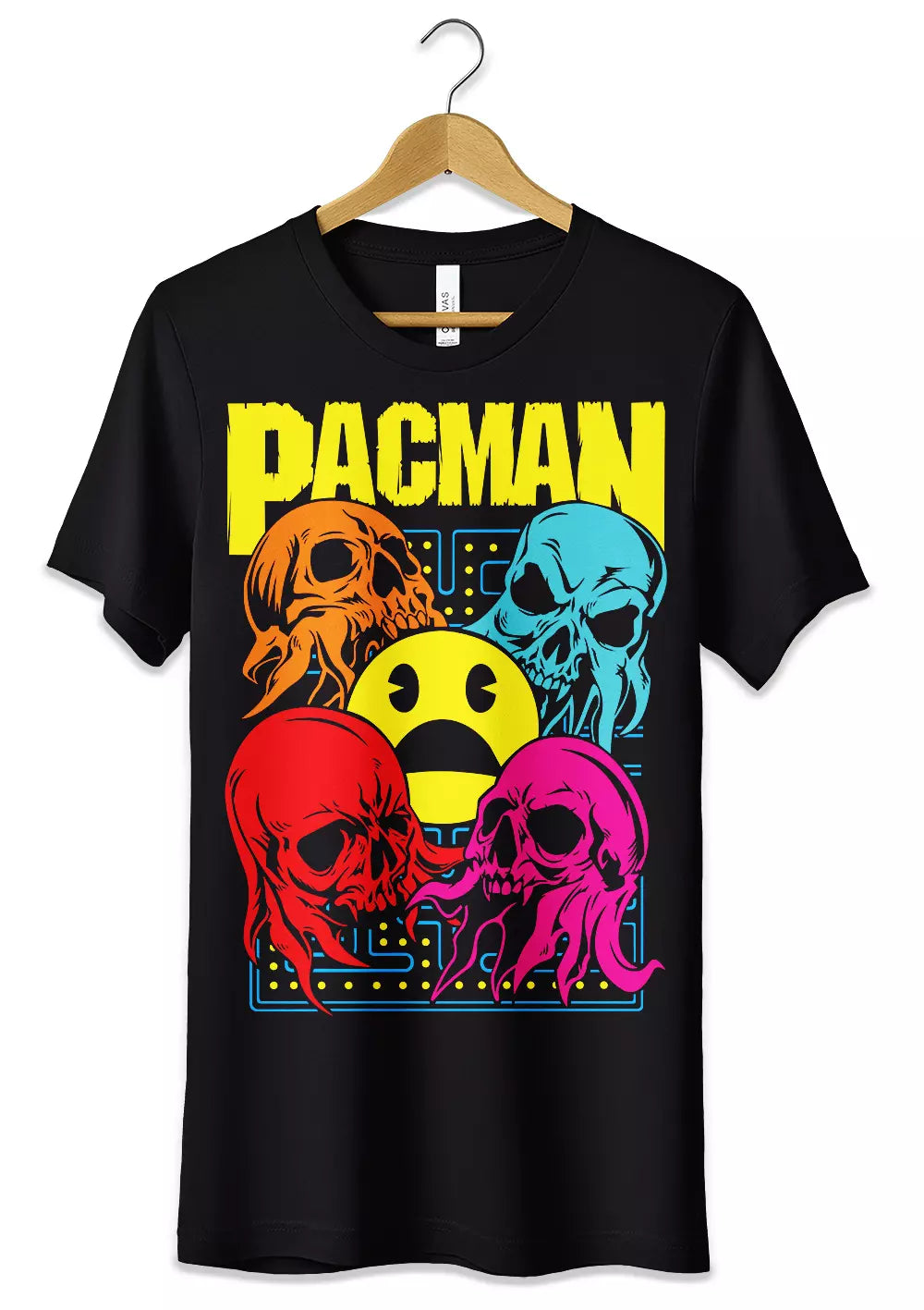 T-Shirt Maglietta Videogames Pac Man T-Shirt CmrDesignStore   