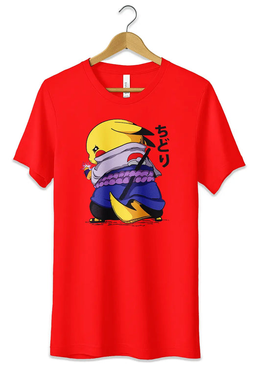 T-Shirt Maglietta Pikachu Pokémon Anime T-Shirt CmrDesignStore Rosso S 