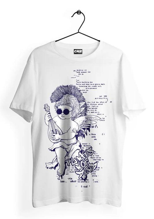 T-Shirt Maglietta Punk Angel Urban Style Unisex T-Shirt CmrDesignStore Fronte XS 