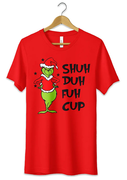 T-Shirt Maglietta Rossa il Grinch Urban Christmass Style T-Shirt CmrDesignStore   